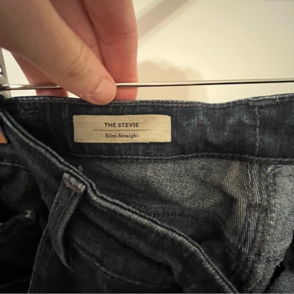 AG Adriano Goldschmied The Stevie Slim Straight Dark Blue Brooks Jeans. SZ 28R - Picture 5 of 12